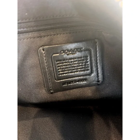 Coach Prairie Satchel Black Pebble Leather Crossbody Bag 58874 - Picture 4 of 12